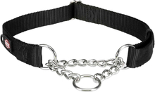 Trixie Premium Zug-Stopp Halsband Schwarz - Grösse L–XL: 45–70 cm Halsumfang, B 25 mm