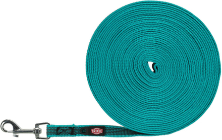 Trixie Schleppleine gummiert, ozean - Größe S–M: 10 m lang, 15 mm breit