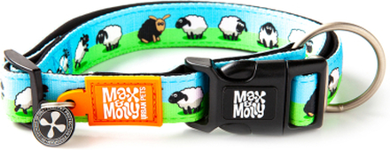 Max & Molly Smart ID Halsband Black Sheep - Grösse XS: 22-35 cm Halsumfang, B 10 mm