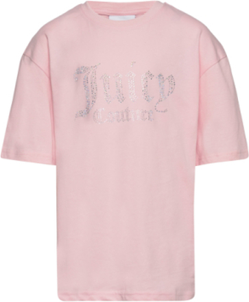 Diamante Boyfriend Tee T-shirts Short-sleeved Rosa Juicy Couture*Betinget Tilbud