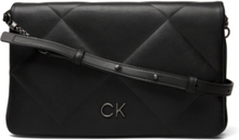 "Re-Lock Quilt Shoulder Bag Bags Crossbody Bags Black Calvin Klein"