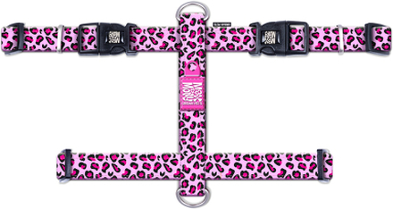 Max & Molly H-G﻿eschirr Leopard Pink - Grösse M: 53-69 cm Brustumfang