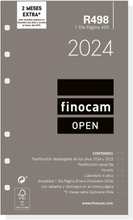 Påfyllning av agenda Finocam Open R498 2024 Vit 9,1 x 15,2 cm