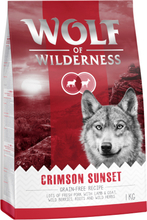 Zum Sonderpreis! Wolf of Wilderness Trockenfutter 2 x 1 kg - Crimson Sunset - Lamm & Ziege