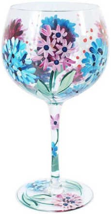 Håndmalt Lynsey Johnstone Hydrangea - Gin Glass