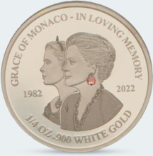 Sammlermünzen Reppa Münze zum 40. Todestag Grace Kellys