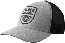 Black Diamond Unisex Trucker Hat Heathered Aluminum-Black Kepsar OneSize