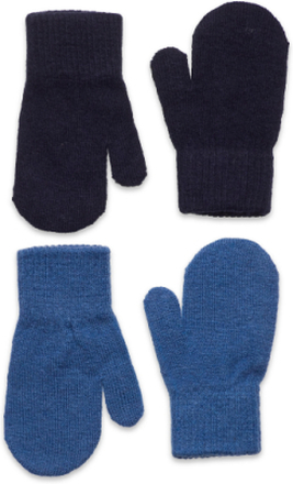 Magic Mittens 2-Pack Accessories Gloves & Mittens Mittens Blå CeLaVi*Betinget Tilbud