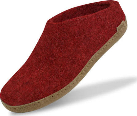 Glerups Open Heel Leather Sole Red Øvrige sko 38