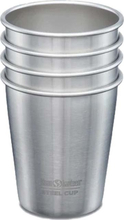 Klean Kanteen Steel Cup 296 ml 4-pack brushed stainless Serveringsutstyr 296 ml