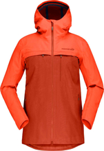 Norrøna Women's Svalbard Cotton Jacket Orange Alert/Rooibos Tea Uforet friluftsjakker S