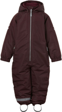Snow Suit Junior Outerwear Coveralls Snow-ski Coveralls & Sets Brown Mikk-line