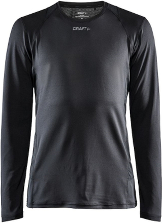 Craft Men's Adv Essence Long Sleeve Tee Black Långärmade träningströjor XL