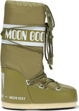 Moon Boot Icon Nylon Boots Khaki Vinterkängor 27-30