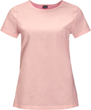Jack Wolfskin Women's Nata River Shortsleeve Blush Pink Stripes T-shirts XS