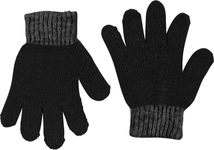 Lindberg Lindberg Kids' Sundsvall Glove 2 Pack Black/Anthrac Hverdagshansker 15CM/5-8 Years