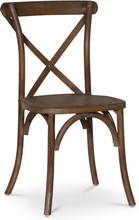 2 st Paris vintage stol med kryss i valnöt