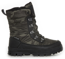 Gulliver Kids' Camou Boots with Lacing Green Vinterkängor 28