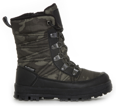 Gulliver Kids' Camou Boots with Lacing Green Vinterkängor 29