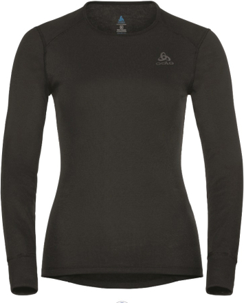 Odlo Women's Active Warm ECO Baselayer Shirt Black Undertøy overdel M