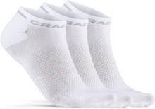 Craft Core Dry Shafless Sock 3-pack White Treningssokker 40/42