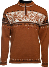 Dale of Norway Men's Blyfjell Knit Sweater Copper Offwhite Coffee Redrose Langermede trøyer M