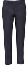 Pantaloni da uomo su misura, Vitale Barberis Canonico, Blu in Twill di Lana, Quattro Stagioni | Lanieri