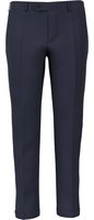 Pantaloni da uomo su misura, Lanificio Zignone, Blu in Tela Flanella di Lana e Cashmere, Autunno Inverno | Lanieri