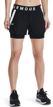 Under Armour Women's Play Up 2-in-1 Shorts Black Treningsshorts XS