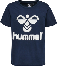 Hummel Kids' hmlTRES T-Shirt Short Sleeve Black Iris Kortermede trøyer 122