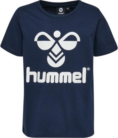 Hummel Kids' hmlTRES T-Shirt Short Sleeve Black Iris Kortermede trøyer 140
