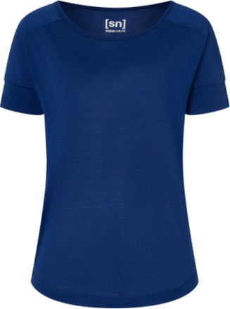 super.natural Women's Isla Tee Blue Depths T-shirts XS