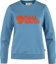 Fjällräven Women's Fjällräven Logo Sweater Dawn Blue-Terracotta Brown Langermede trøyer S