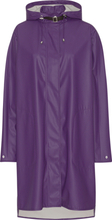 Ilse Jacobsen Women's Raincoat Detachable Hood Purple Rain Regnjackor 36