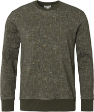 Chevalier Men's Norton Sweatshirt All Over Elk Dk Green Långärmade vardagströjor XXL