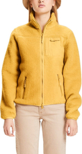 Knowledge Cotton Apparel Women's Betony Teddy High Neck Zip Jacket Honey Gold Mellanlager tröjor XS