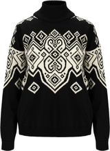 Dale of Norway Falun Heron Women's Sweater BLACK OFF WHITE Langermede trøyer XS