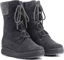 Pomar Women's Reki Gore-Tex Felt Boot Granit Felt/Black Waxy Leather Vinterkängor 42