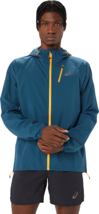 Asics Men's Fujitrail Waterproof Jacket Magnetic Blue Träningsjackor XL