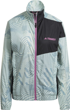 Adidas Women's Terrex Trail Running Printed Wind Jacket LINGRN/MAGGRE Treningsjakker XS