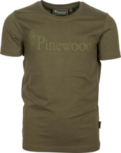 Pinewood Kids' Outdoor Life T-Shirt H.Olive T-shirts 116 cm