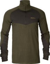 Härkila Men's Base Warm Baselayer Shirt Willow green/Shadow brown Undertøy overdel S