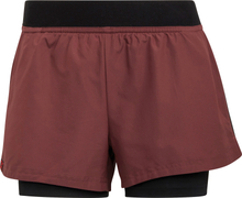 FiveTen Women's Two-in-One Climb Shorts Quiet Crimson/Black Friluftsshorts 44