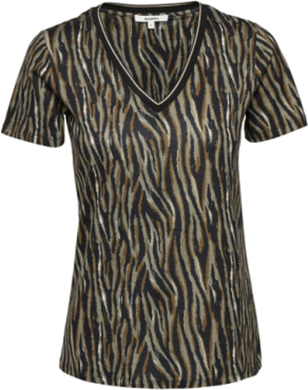 Ladies T-Shirt Ss T-shirts & Tops Short-sleeved Multi/mønstret Garcia*Betinget Tilbud