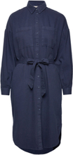Shirt Dress With Belt Dresses Shirt Dresses Marineblå Esprit Casual*Betinget Tilbud