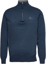 GANT Knit 1/4 Zip Pullover Jeansblue