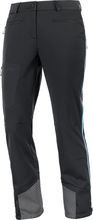 Salomon Women's MTN GORE-TEX Softshell Pant DEEP BLACK/BLUEFISH/ Skidbyxor 38 REG