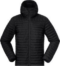 Bergans Men's Lava Light Down Jacket With Hood Black Dunjakker mellomlag S