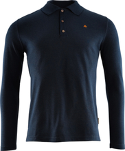 Aclima Men's LeisureWool Pique Shirt Long Sleeve Navy Blazer Langermede trøyer XS