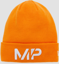 MP New Era Cuff Knitted Beanie - Orange/White